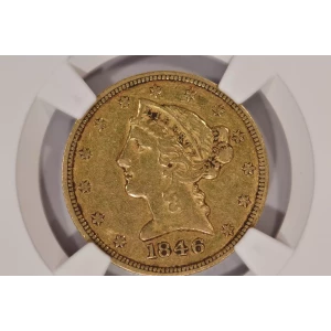 1846 5 Liberty NGC AU53 (3)