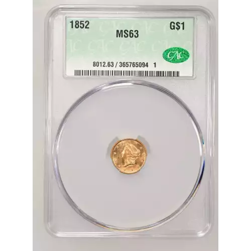 1852 G$1 T1 CACG MS63 (2)