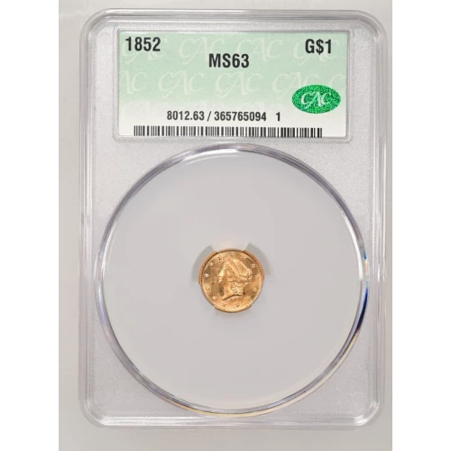 1852 G$1 T1 CACG MS63 (2)
