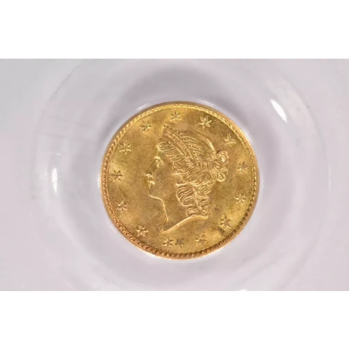 1853 G$1 T1 PCGS MS62 CAC CAC