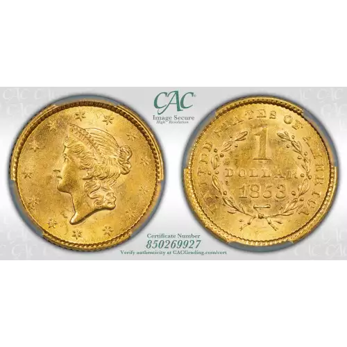 1853 G$1 T1 CACG MS64 (4)