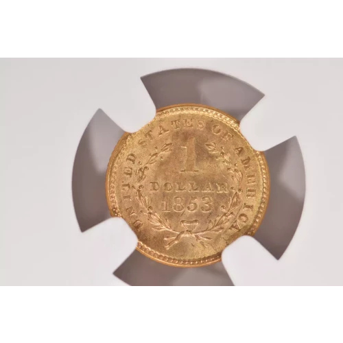 1853 Gold Dollar NGC MS66 (4)