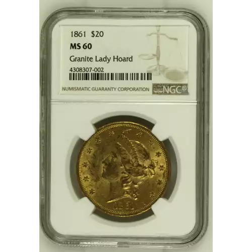 1861 20 Lib NGC MS60 CAC CAC (2)