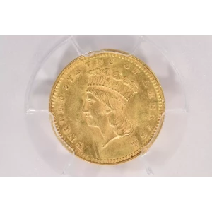 1862 G$T3 PCGS MS64CAC CAC (2)