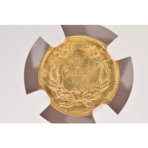 1862 Type 3 Gold Dollar NGC MS66 (4)