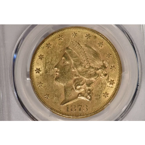 1873 20 Lib PCGS MS61CAC CAC