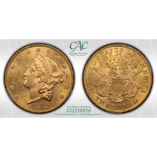 1873 Open 3 20 Lib CACG MS61 (4)