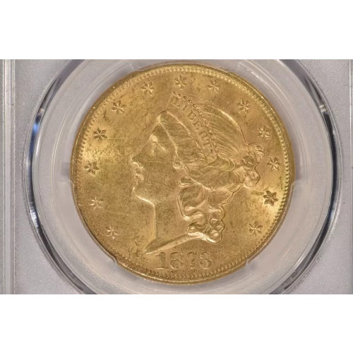 1873 Open 3 20 Lib PCGS MS61