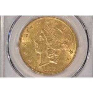 1873 Open 3 20 Lib PCGS MS61