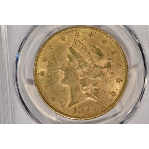 1873 Open 3 $20 PCGS MS61