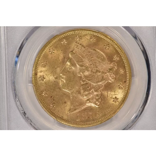 1876-S 20 Lib PCGS MS62CAC CAC