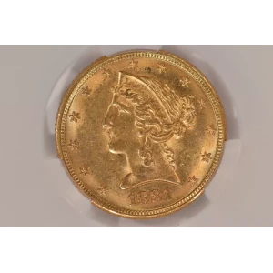 1881 5 Lib CACG MS63 (4)