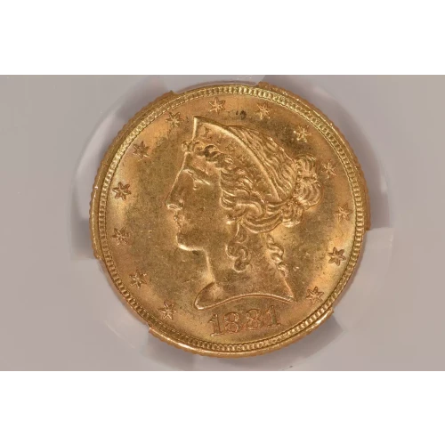 1881 5 Lib CACG MS63 (4)