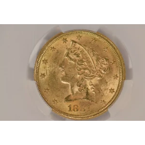 1881 5 Lib CACG MS64 (4)