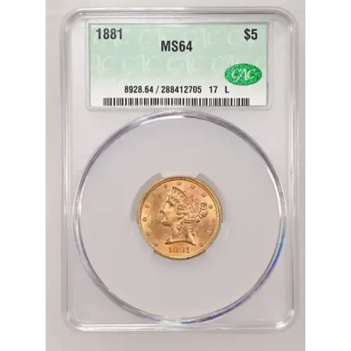 1881 5 Lib CACG MS64 (2)