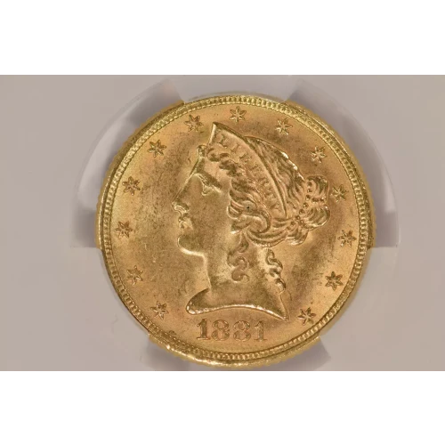 1881 5 Lib CACG MS64 (4)