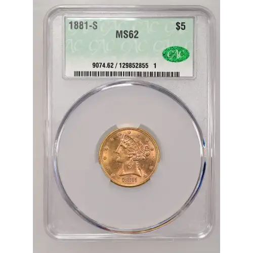 1881S 5 Lib CACG MS62 (2)