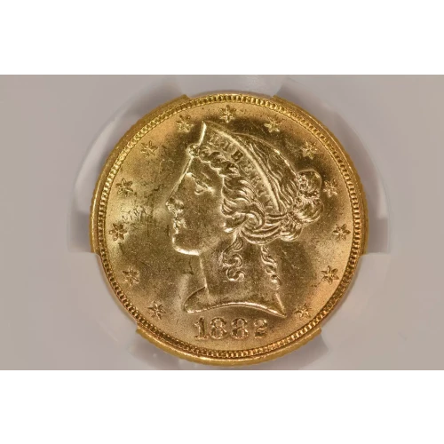 1882 5 Lib CACG MS64 (4)