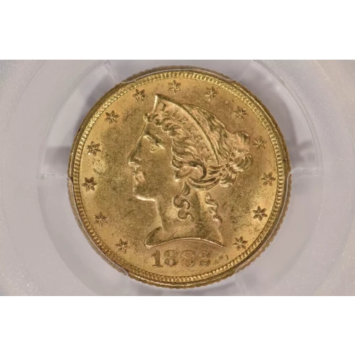 1882 $5 Lib PCGS MS63 CAC CAC