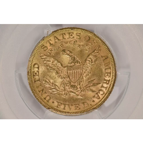 1882 $5 Lib PCGS MS63+ CAC CAC (2)