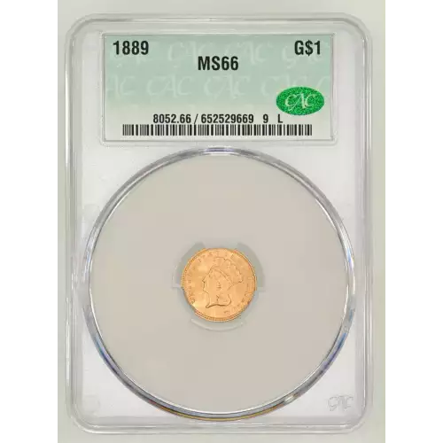 1883 Gold Dollar T3 CACG MS66 (2)