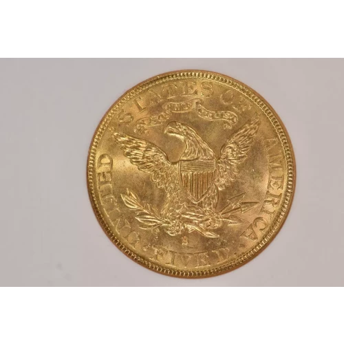 1885-S 5 Lib NGC MS64CAC CAC (2)