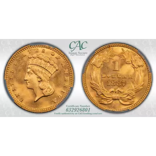 1887 G$1T3 CACG MS66 (4)
