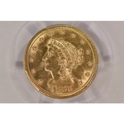 1888 $2.5 Liberty PCGS MS62