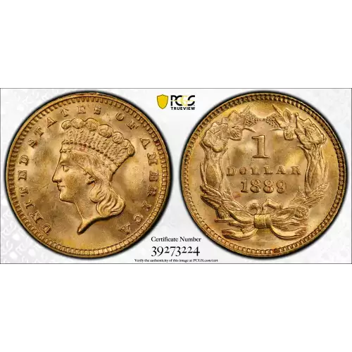 1889 G$1 T3 PCGS MS66 CAC CAC (2)
