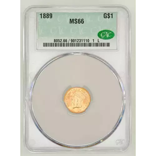 1889 Gold Dollar T3 CACG MS66 (2)