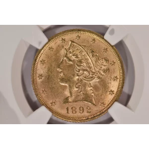 1892 5 Lib NGC MS63 (3)