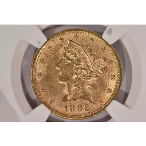 1892 5 Lib NGC MS63 (3)