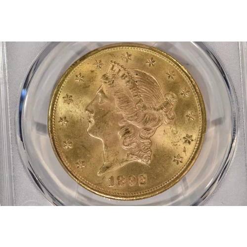 1892S 20 Lib PCGS MS63+ CAC CAC (2)