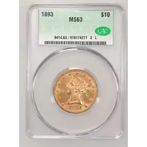 1893 10 Lib CAC MS63 (2)