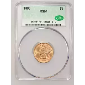 1893 5 Lib CACG MS64 (2)