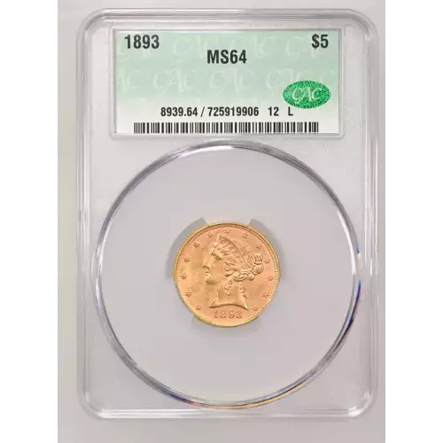 1893 5 Lib CACG MS64 (2)