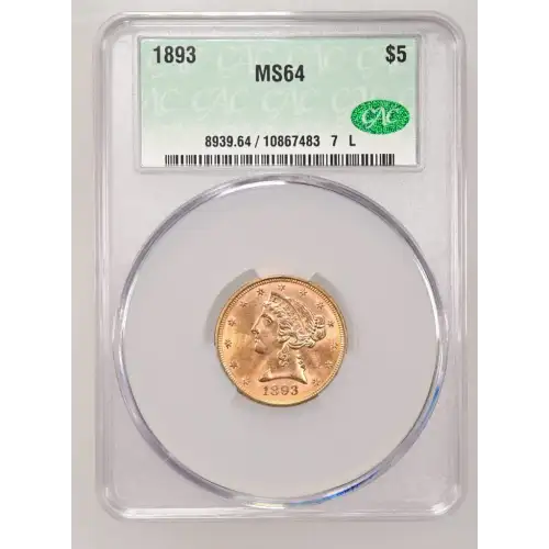 1893 5 Lib CACG MS64 (2)