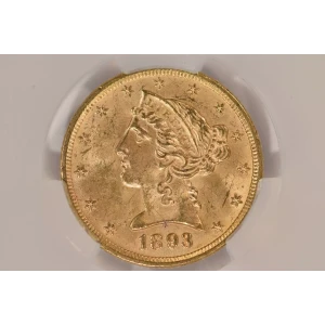 1893 5 Lib CACG MS64 (4)