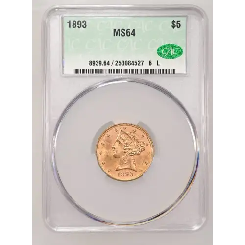 1893 5 Lib CACG MS64 (2)
