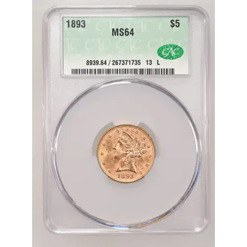 1893 5 Lib CACG MS64 (2)