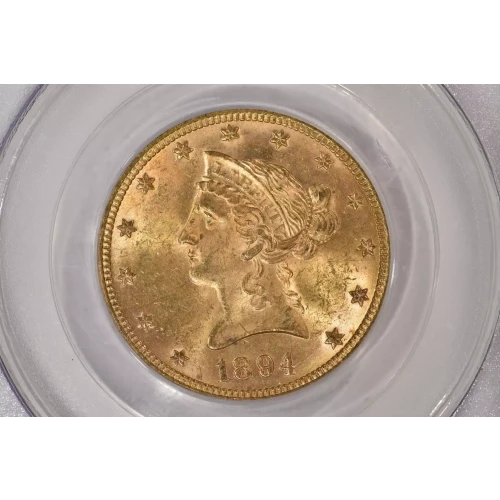 1894 $10 Lib PCGS MS63 CAC CAC (2)