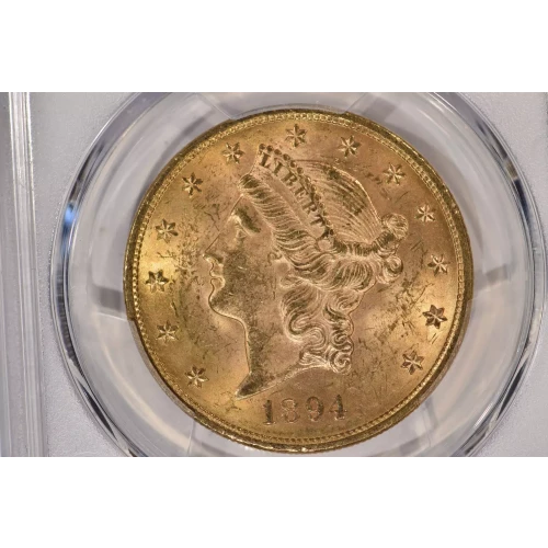 1894 20 Liberty PCGS MS63