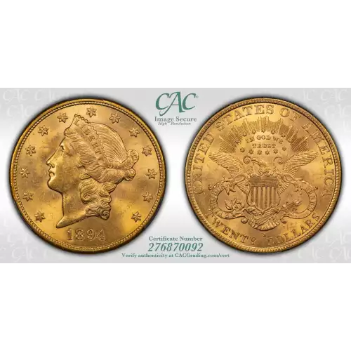 1894S 20 Lib CACG MS63 (4)