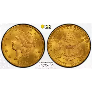 1897 20 Lib PCGS MS64 (2)
