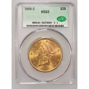 1898S 20 Lib CACG MS63 (2)