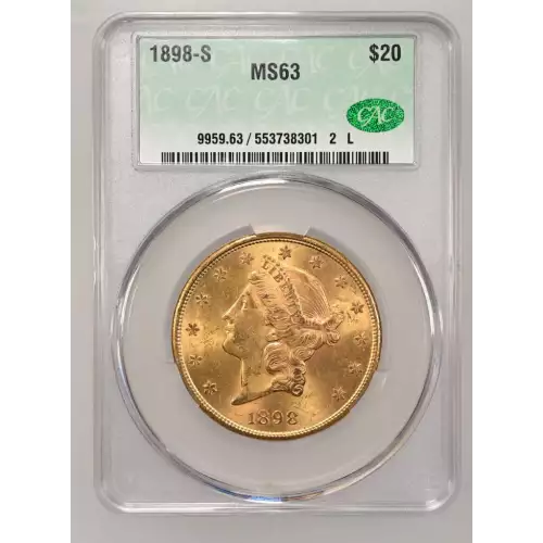 1898S 20 Lib CACG MS63 (2)