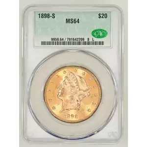 1898S 20 Lib CACG MS64 (2)