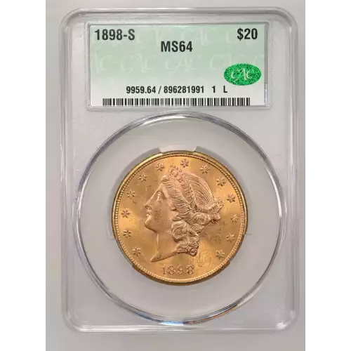 1898S 20 Lib CACG MS64 (2)