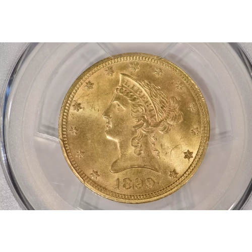 1899 $10 Lib PCGS MS64+CAC CAC