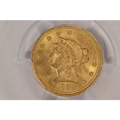 1899 2.5 Lib PCGS MS64+ CAC CAC (2)